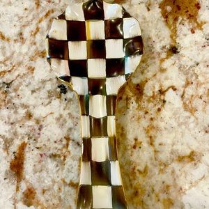 Mackenzie Childs Courtly Check spoon rest